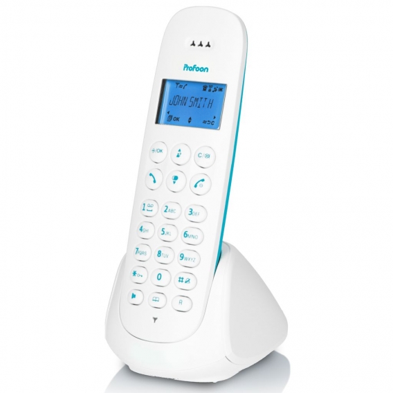 Profoon PDX300BW - DECT-Telefon mit 1 Mobilteil, blau