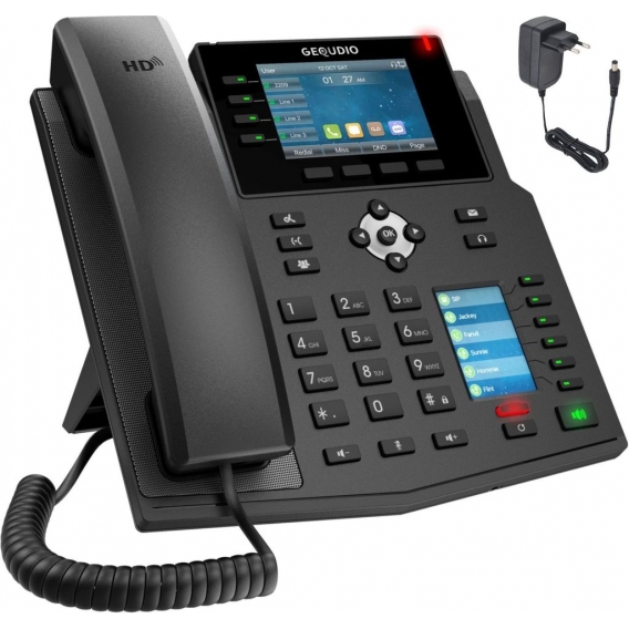 GEQUDIO GX5+ IP-Telefon Set mit Netzteil