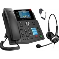 GEQUDIO GX5+ IP-Telefon Set mit Netzteil & Headset