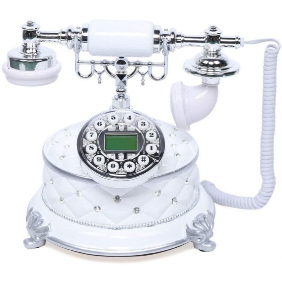 Retro Telefon, Zeitloses und Elegantes, Festnetz, Kreatives High-End-Telefon,,FSK/DTMF Festnetztelefon Antik-Telefon mit Caller 