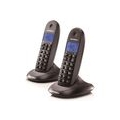 Motorola C1001L Duo DECT Phone Black Caller Identification