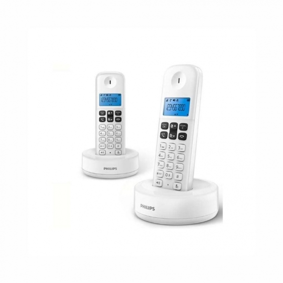 Kabelloses Telefon Philips D1612W/34 1,6" 300 mAh GAP (2 pcs) Weiß