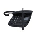 MaxCom Comfort MM41D, Smart telephone, Kabelgebundenes Mobilteil, Freisprecheinrichtung, Anrufer-Identifikation, Schwarz