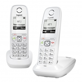 More about Gigaset AS405 Duo Schnurloses DECT / GAP-Telefon Weiß