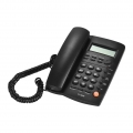 Desktop-schnurgebundenes Telefon mit LCD-Display Anrufer-ID-Lautstaerke Einstellbarer Taschenrechner Wecker fuer Haus Home Call 