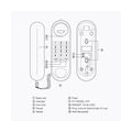 Tragbares schnurgebundenes Telefon-Telefon pausiert / Wahlwiederholung / grelles Wand-einbaubares Basis-Hoerer fuer Haus-Home Ca