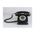 1 Stück Rotary Dial Bell Telefon , Farbe schwarz