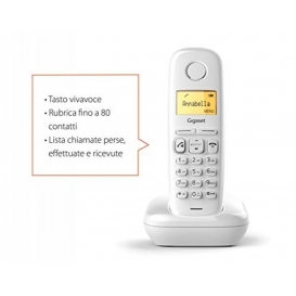 More about Gigaset A270 DECT-Telefon Weiß Anrufer-Identifikation