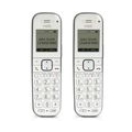 Fysic FX-9000 DUO - DECT-Telefon für Senioren mit große Tasten und 2 Mobilteilen, weiß