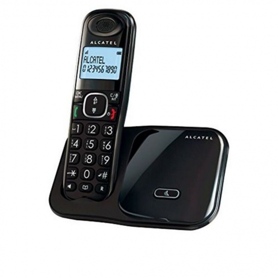 Alcatel XL280, DECT-Telefon, Freisprecheinrichtung, 50 Eintragungen, Anrufer-Identifikation, Schwarz