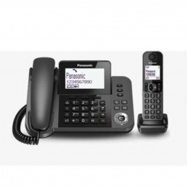 More about Panasonic KX-TGF310, DECT, Polyphonisch, Schwarz, Tisch/Bank, DAN, DUT, ENG, ESP, FIN, FRE, GRE, ITA, NOR, POR, SWE, TUR, 100 Ei