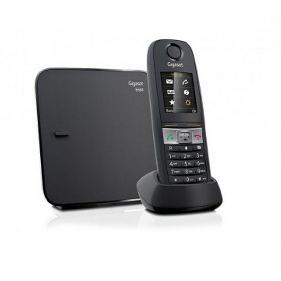 Gigaset E630, DECT-Telefon, Freisprecheinrichtung, 200 Eintragungen, Anrufer-Identifikation, Grau