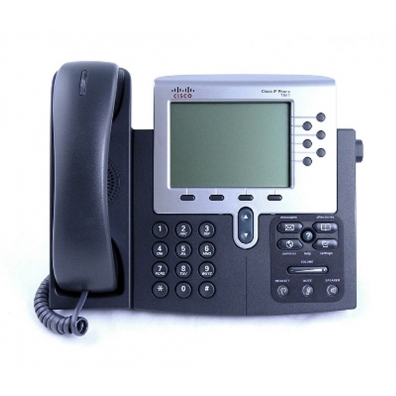 Cisco Unified IP Phone 7961G, Schwarz, Wand, base, LCD, 320 x 222 Pixel, Monochrom