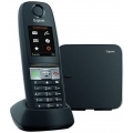 Gigaset E630, DECT, Schwarz, TFT, AAA, Polyphonisch, Wall/Desk