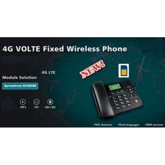 Shoppingday 4G Hotspot WifFi GSM Desk Phone for Office, Family and Seniors