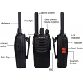 Retevis H777 Plus Funkgeräte 2 Stück, PMR446 Lizenzfrei Funkgeräte Set, Walkie Talkie Wiederaufladbar, LED Lampe, VOX, Squelch, 