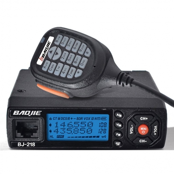 BaoJie BJ-218 25W Walkie Talkie Mobilfunk UKW UHF 136-174 400-470 MHz Amateurfunkwagen Long Range