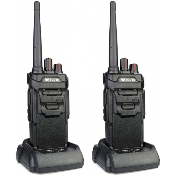 Retevis RT648 Walkie Talkie, IP67 Wasserdicht Lizenzfrei PMR446 Professionelles Walkie-Talkie Wiederaufladbarer, VOX Squelch für