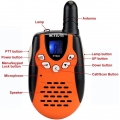 Retevis RT602 Walkie Talkie für Kinder PMR446 8 Kanäle Kinder Funkgeräte mit Wiederaufladbare Akkus Taschenlampe VOX LCD-Display