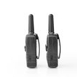 Nedis Walkie-Talkie-Set | 2 Hörer | Bis zu 10 km | Frequenzkanäle: 8 | PTT / VOX | Bis zu 3 Hours | Schwarz NE550718447