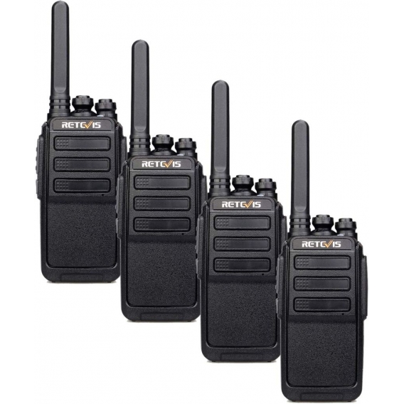 Retevis RT28 Funkgerät, PMR446 & 16CH, Tragbares Walkie Talkies, Wiederaufladbar mit USB-Kabel, VOX Squelch MONI, Notfallalarm, 