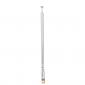 Teleskop-FM-Radio-Antenne 4 Abschnitte Verchromung Kupfer-Antenne 360 ​​° drehbar【Silber】