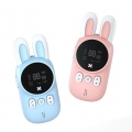 2er-Pack wiederaufladbare Walkie Talkies für Kinder 1,86 Meilen 20 Kanäle 2-Wege-Funkspielzeug mit LED-Taschenlampe und LCD-Bild