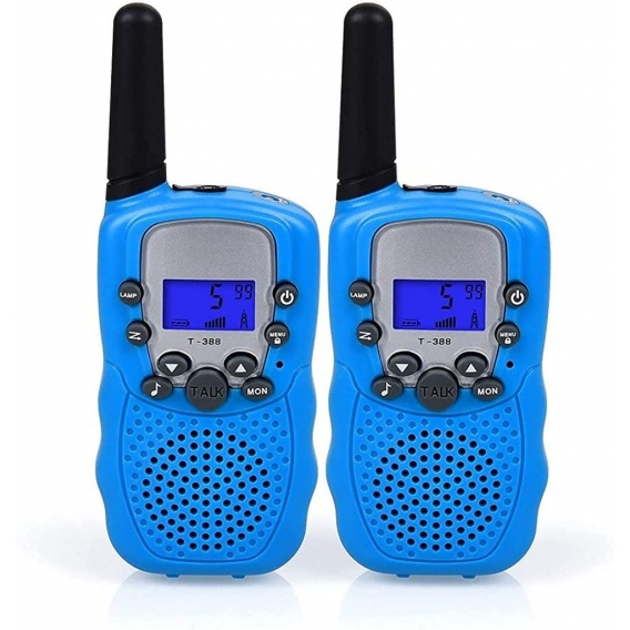 Pyzl Walkie-Talkies. 8 Kanäle Walkie-Talkie und LCD-Bildschirm VOX-Funktion. Mini Walkie Talkies Taschenlampe für Outdoor-Abente