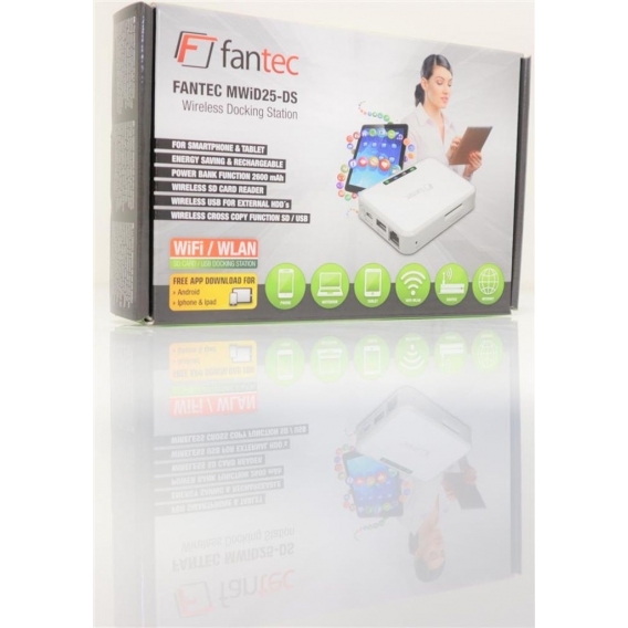 FANTEC MWiD25-DS - Jede Marke - Mikro-USB - Weiß FANTEC