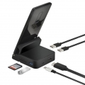 USB-Typ-C-Hub-Dockingstation Dual 480Mbps USB 2.0 Portable mit Telefonhalter für Telefon