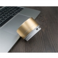 1Piece Wireless Bluetooth-Lautsprecher , 1 Stück USB-Kabel , Farbe Golden Größe 80 x 80 x 66 mm