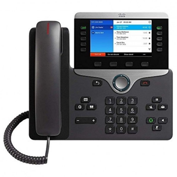 CISCO 8841 IP-Telefon Schwarz, Silber Kabelgebundenes Mobilteil - Plug-Type C (EU)