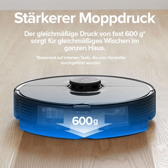 Roborock S7 Staubsauger Roboter Sonic Saugroboter Kehrroboter Kindersicherung LiDAR APP EU Schwarz