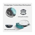 SmartAI G50 WLAN Intelligenter Saugroboter Staubsauger mit Wischfunktion,2600Pa Saugkraft ,120Min Laufzeit,Nass,Trocken,Selbstau