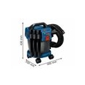 BOSCH Akku Nass-/ Trockensauger GAS 18V-10 L Solo mit Rollen + Werkzeugadapter 06019C6302