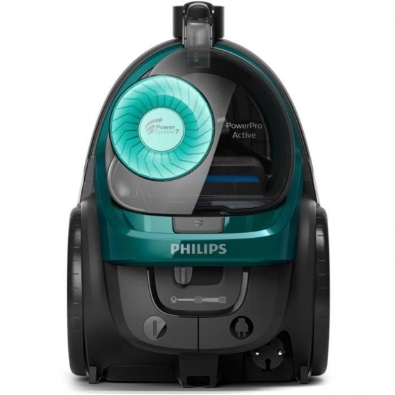 PowerPro Active-650 W - 76 dB - TriActive + Bürsten und harter Boden - Mini-Turbobürste - Grüner Opal