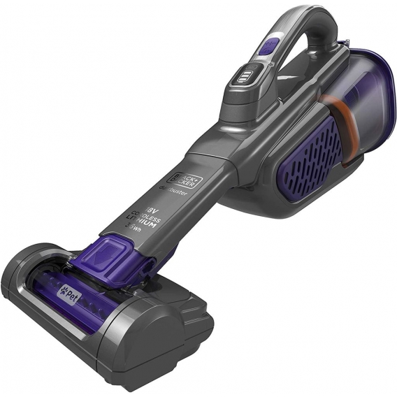 Black & Decker BHHV520BFP Dustbuster Akku-Sauger titanium/silber/violett