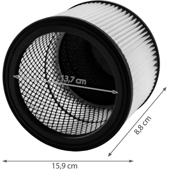 Ersatzfilter waschbar Hepa Filter Aschesauger für Kaminer Aschesauger 9245