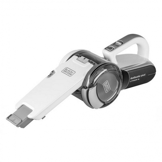 Black & Decker PV1820L Dustbuster Pivot Akku Handstaubsauger Weiß/Silber