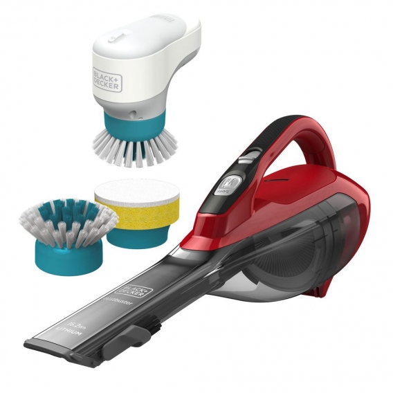 Black & Decker Akkusauger DVA315JBHPC Dustbuster + rotierende Reinigungsbürste