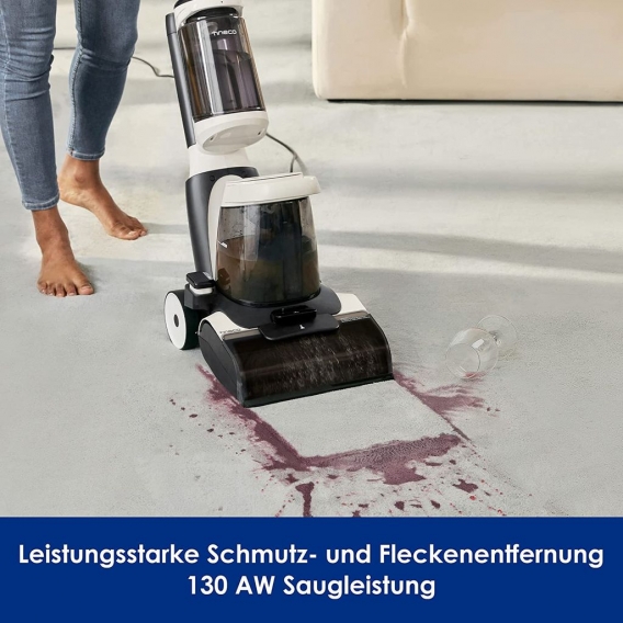 Tineco iCarpet Polster- und Teppichreinigungsgerät mit abnehmbarem Flecken-Reinigungsgerät, Schnelle Trocknung, 130AW Saugkraft