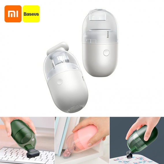 Xiaomi Youpin Baseus Desktop-Staubsauger C2 Akku-Staubsauger 1000Pa Saug Mini tragbarer Tischreiniger Geschenk fuer Kinder Stude