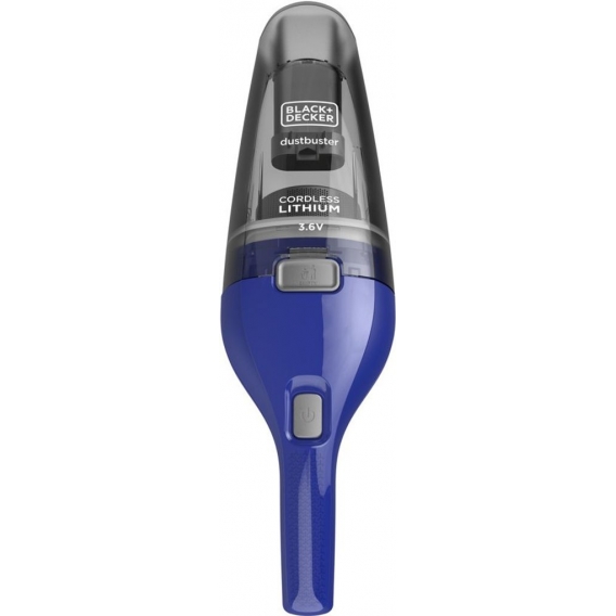 Black & Decker NVC115WA, Trocken, Filterung, 630 l/min, Beutellos, Blau, Grau, 0,385 l