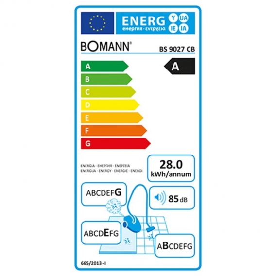 Bomann Staubsauger Beutellos 700 W Lila BS 9027 CB