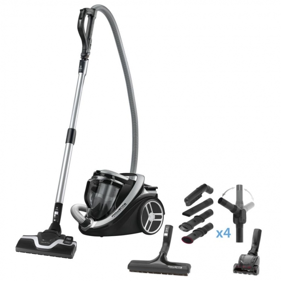 Rowenta Silence Force RO768, 550 W, Zylinder-Vakuum, Trocken, Beutellos, 2,5 l, EPA, Schaum