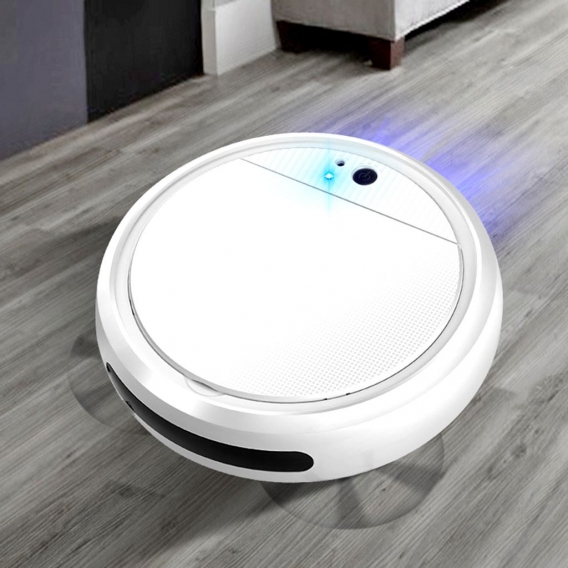 Home Smart UV Desinfektion Automatischer Staubsauger Bodenreinigungsroboter Kehrmaschine, Weiß