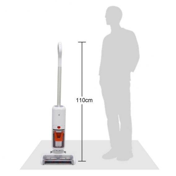 Riossad Staubsauger 2in1 Handstaubsauger kabelloser Beutellos Akku mit starker Saugkraft leistungsstarker 29.6V Lithium Ionen HE