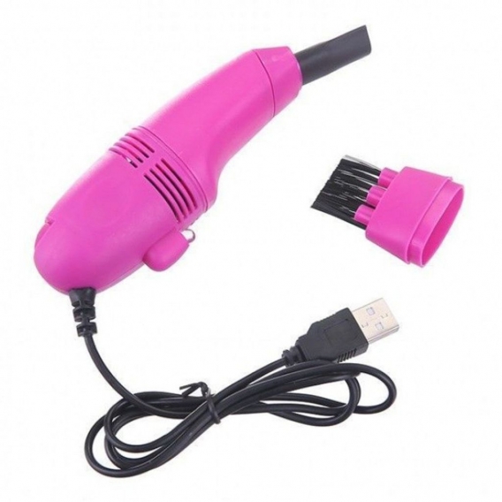 Mini-USB-Staubsauger-Tastatur-Computer-Reiniger für Auto oder Zuhause, Rose Red