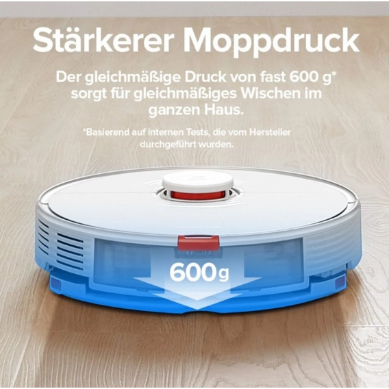 Roborock S7 Staubsauger Sonic Saugroboter Kehrroboter Kindersicherung LiDAR APP EU Weiß