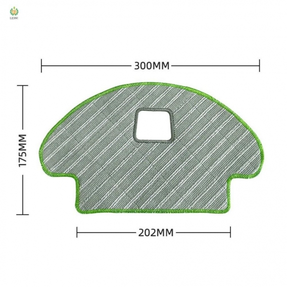 Pyzl Wischtuch für Ecovacs Deebot Ozmo 930 610 Roboter-Staubsaugerteile